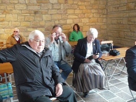 Rosemary Howard with Residents who witnessed the crash