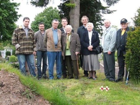 Where the Crew of ED702 were first laid to rest
