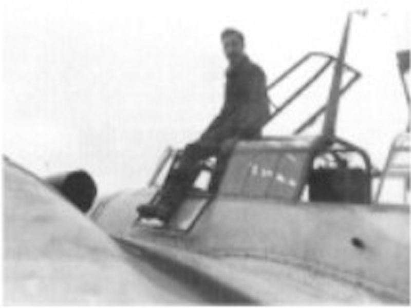 Lenz Finster with his Bf110